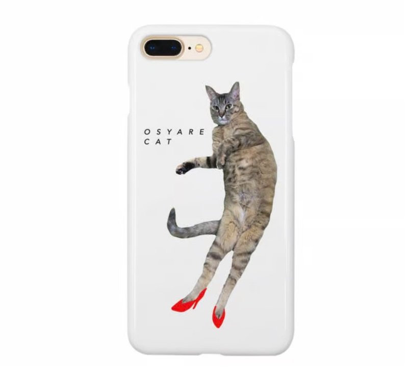 時尚可愛的可愛貓咪　 iPhone 手機殼 - 手機殼/手機套 - 其他材質 白色