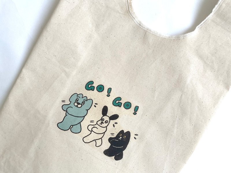 GO! GO! GO! Dumpling cat vest shopping bag