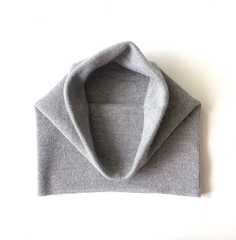 neck warmer - Knit Scarves & Wraps - Eco-Friendly Materials Gray