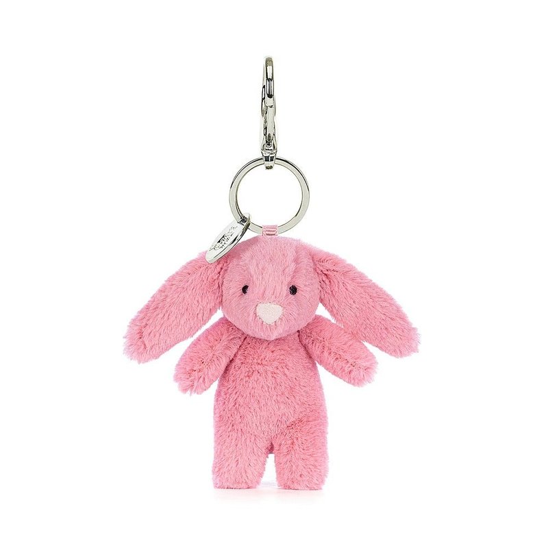 吊飾 Bashful Bunny Pink Bag Charm 寶貝粉兔吊飾 粉兔鑰匙圈 - 吊飾/掛飾 - 聚酯纖維 粉紅色