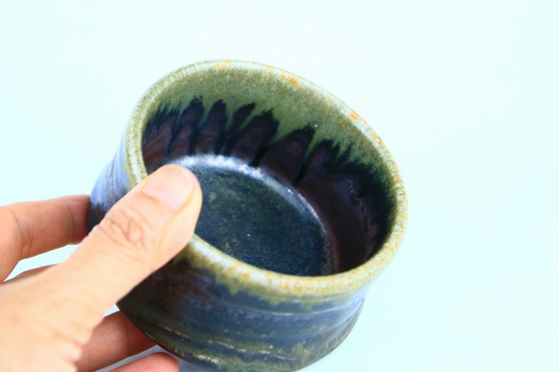 柴燒自然落灰茶碗 - 花瓶/花器 - 陶 