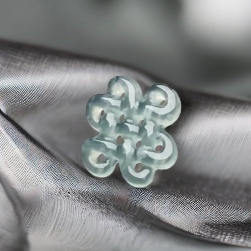 瓔珞珠寶盒 E.L.Jewelry Box 高冰綠翡翠吉祥結 | 天然緬甸玉翡翠A貨