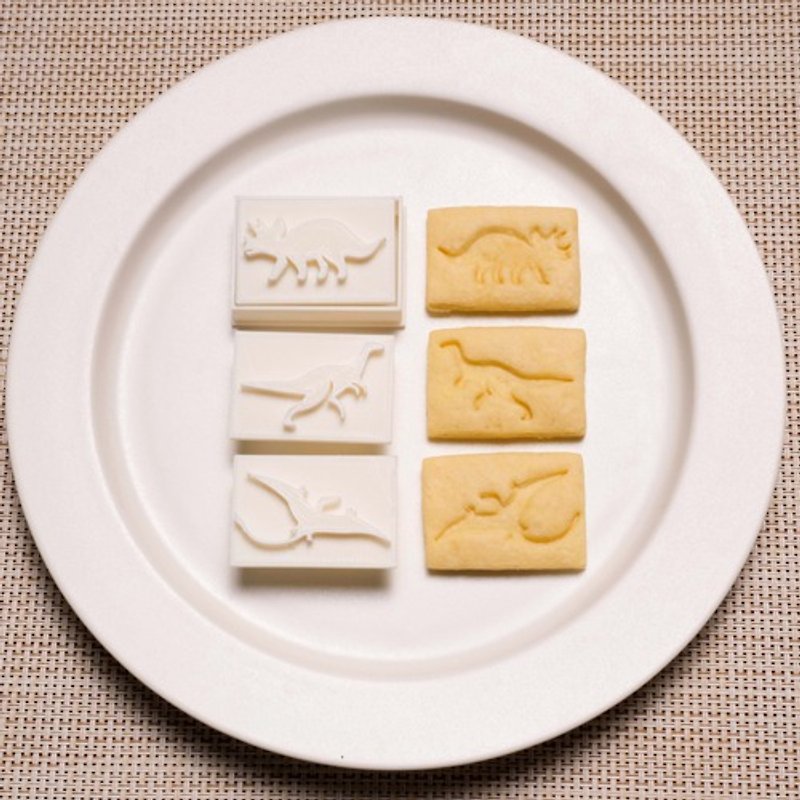 Dinosaur beta set (cookie cutter / cookie type) - Cookware - Wood 