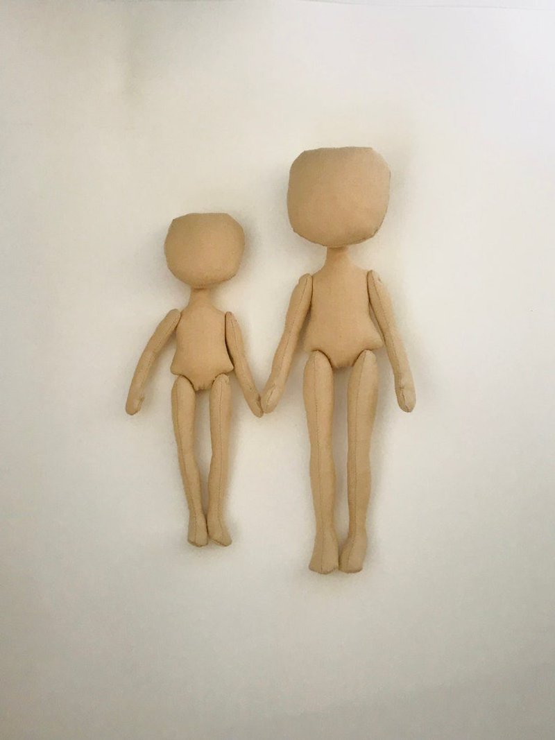 2 blank doll body 18cm , 24 cm rag doll bodyDoll stuffed, Blank rag doll - 編織/刺繡/羊毛氈/縫紉 - 棉．麻 