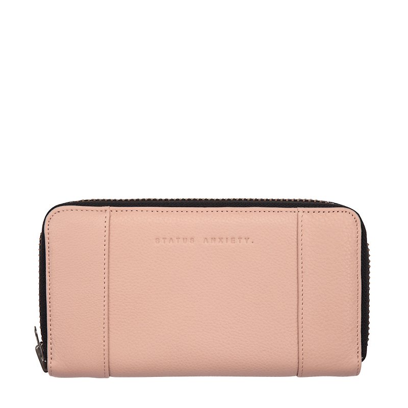 STATE OF FLUX Long Clip_Dusty Pink / Light Pink - Clutch Bags - Genuine Leather Pink