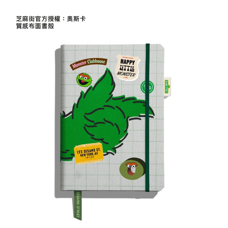 【客製化禮物】芝麻街授權 奥斯卡客制化筆記本 - 筆記本/手帳 - 紙 