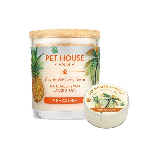 毛寵世代旗艦店 【美國PET HOUSE】室內除臭寵物香氛蠟燭-菠蘿椰子