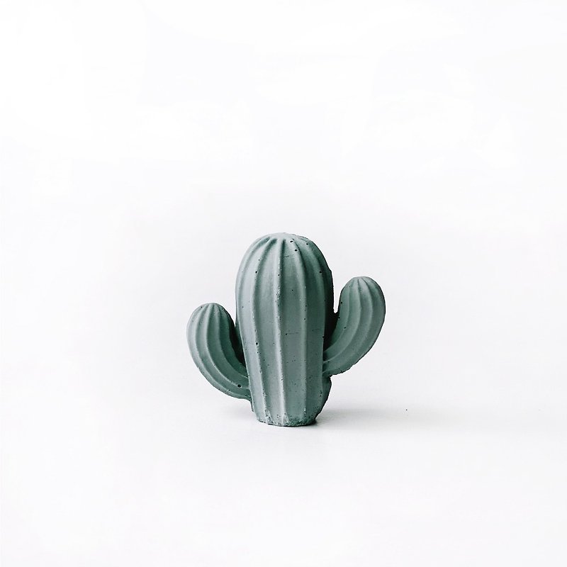 (Pre-Order) Morandi Green Series | Cactus Shaped Cement Stone Office Lazy Planter - Items for Display - Cement Green