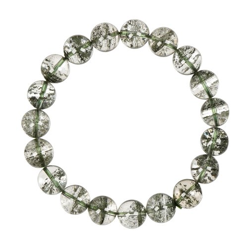 正佳珠寶 Gemsrich Jewelry 【正佳珠寶】綠幽靈 頂級千層滿天星 10.3-10.8mm 綠幽靈手珠