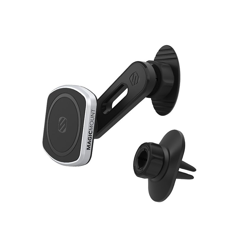 SCOSCHE 四合一黏貼式出風口式磁鐵手機架-專業升級版 - 手機/平板支架 - 塑膠 黑色
