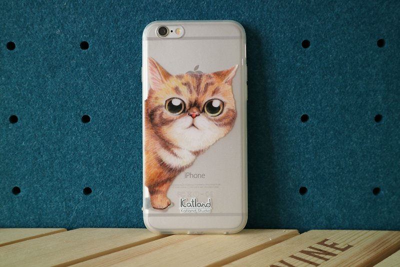 自家設計 - 貓咪小吉手機殼 保護套Phone Case A03_0 - 手機殼/手機套 - 塑膠 橘色