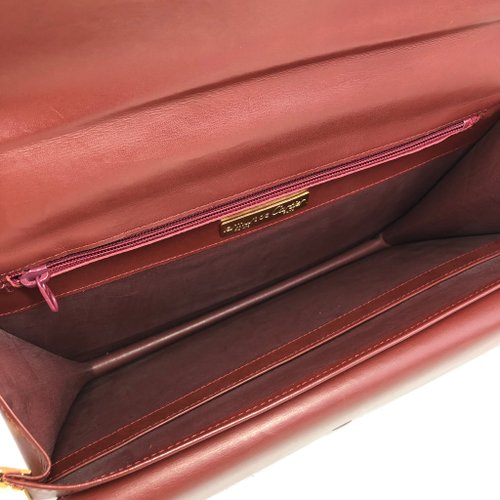 Cartier カルティエ ショルダーバッグ ヴィンテージ ボルドー 日本直送 名牌中古包 】Cartier カルティエ ショルダーバッグ