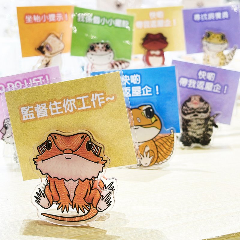 Original reptile cartoon seat clip - สมุดบันทึก/สมุดปฏิทิน - พลาสติก 