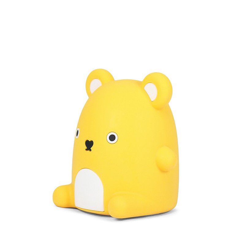 [Co-branded model] SomeShineXNoodoll Silicone rechargeable night light-Ricecracker - Lighting - Silicone Yellow