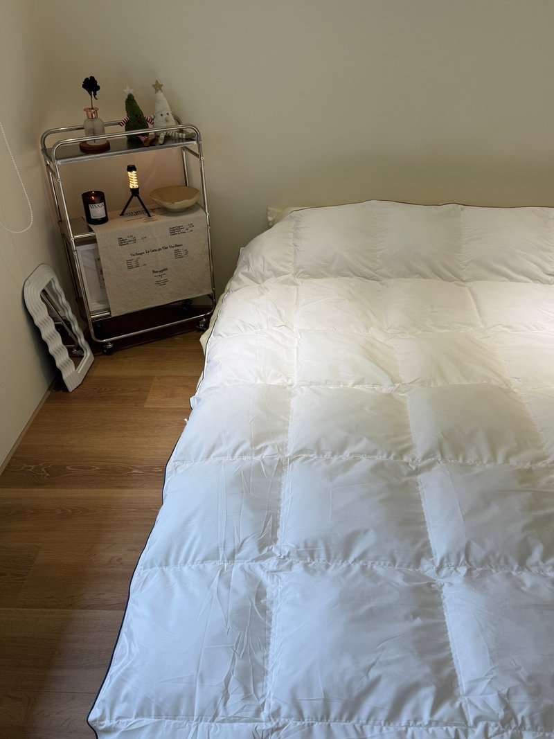 雙滾邊3D科技仿羽絨四季被(可機洗) - 棉被/毛毯 - 聚酯纖維 白色