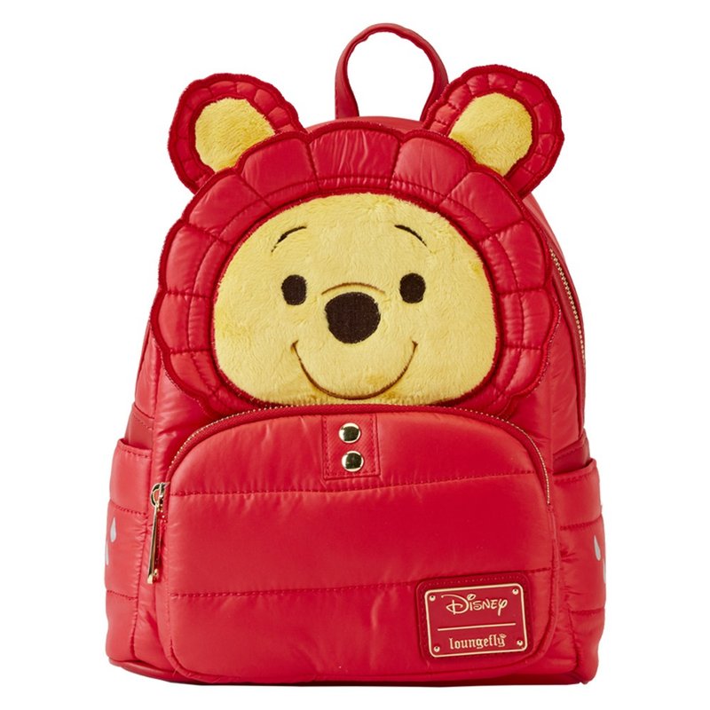 LOUNGEFLY-Winnie the Pooh mini backpack - กระเป๋าเป้สะพายหลัง - หนังเทียม สีแดง