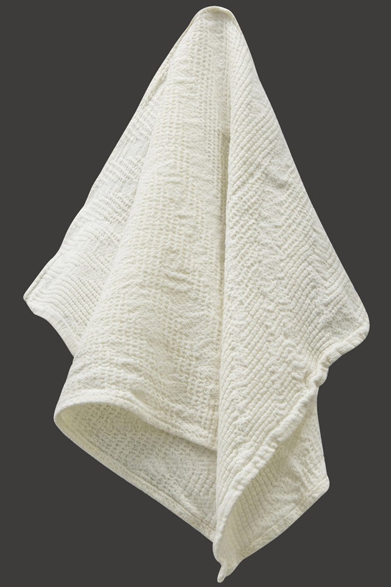 Linen bath towels 19 x 27 inch 50 x 70 cm - ผ้าขนหนู - ลินิน ขาว