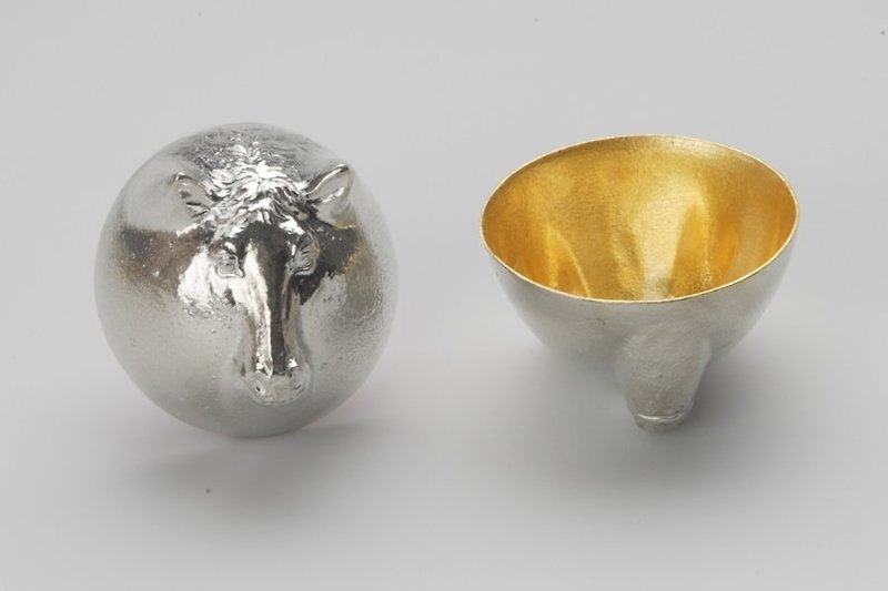 金箔生肖造型杯 - 馬 - 酒杯/酒器 - 其他金屬 金色