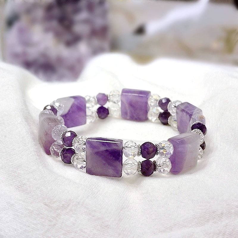 紫霧心語 | 夢幻紫水晶 | - 手鍊/手環 - 水晶 