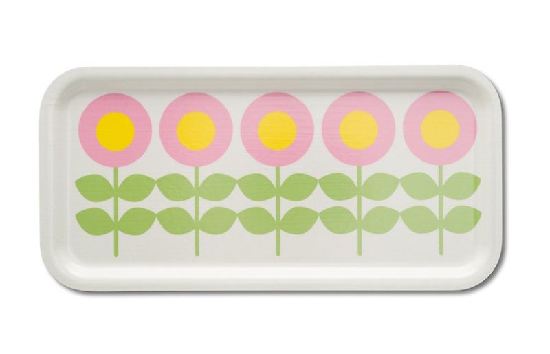 Cute Nordic retro style Floryd flower rafter tray - Storage - Wood Pink