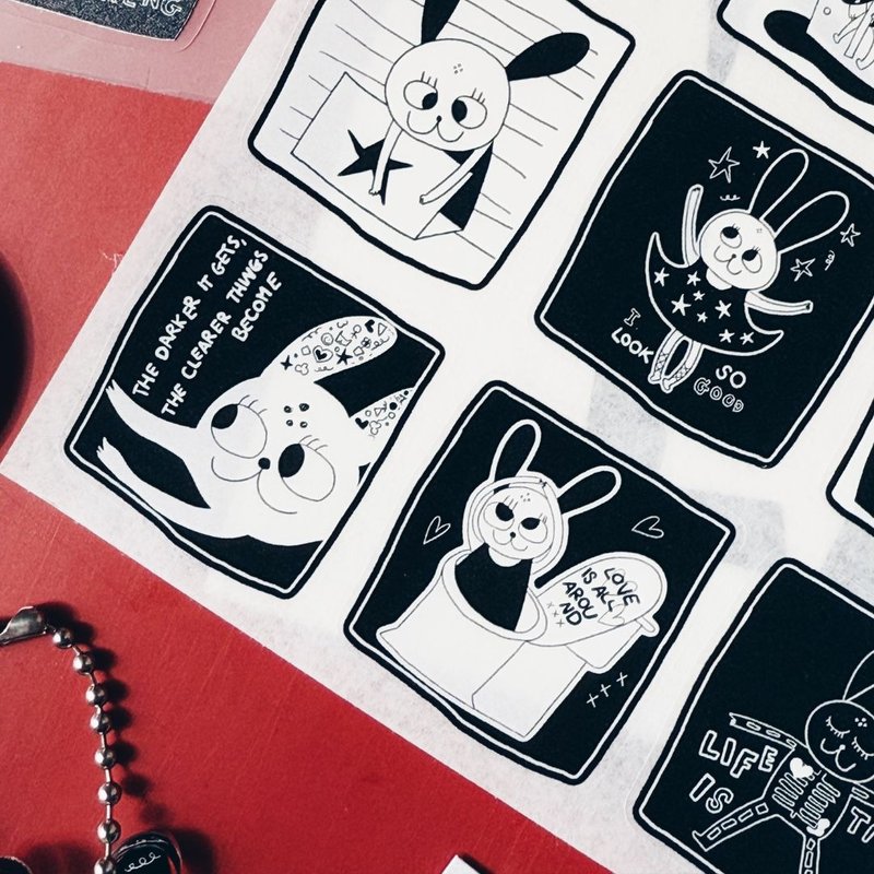 Everyday Boost Washi Sticker - 貼紙 - 紙 白色