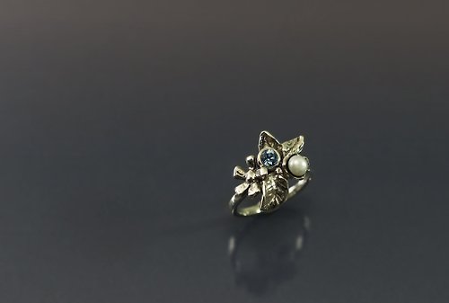 Maple jewelry design 花系列-花漾組合925銀戒S