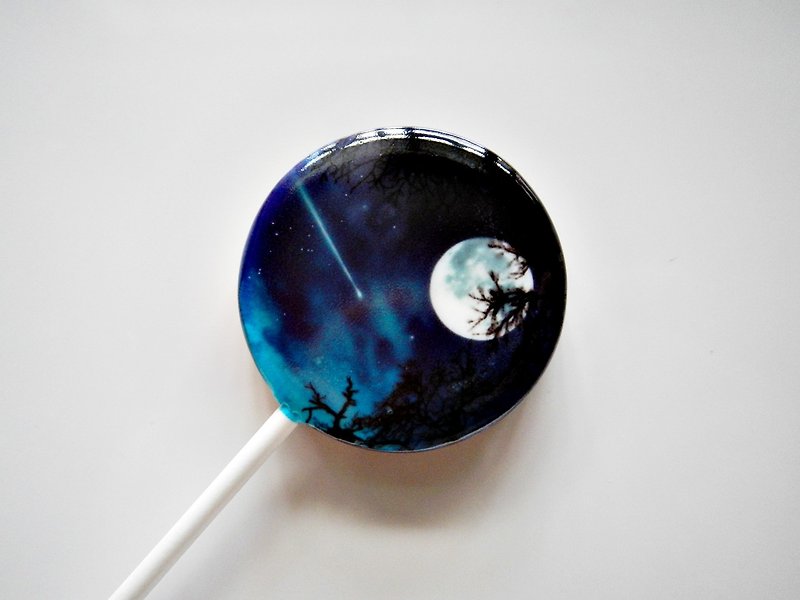 Painted Lollipop-Curtain of Night (5pcs/box) - Snacks - Fresh Ingredients Black