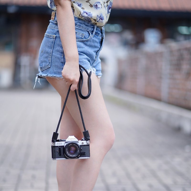 女の子レトロレザークライミングロープレトロ手作りフィルムカメラギフトの写真撮影付きカメラ - カメラバッグ - 革 