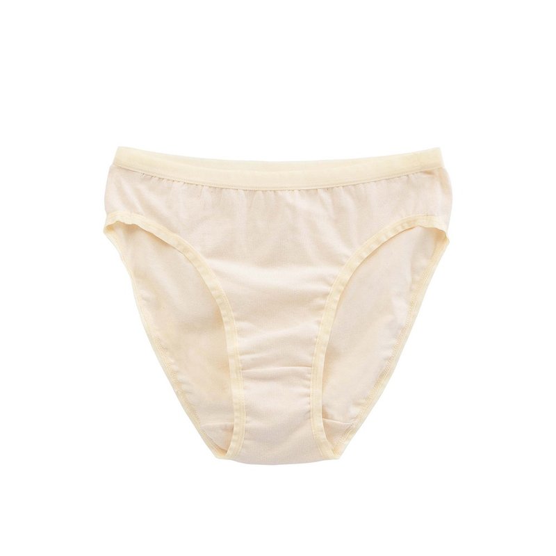 Classic high-cut underwear (2 pieces) - ชุดชั้นในผู้หญิง - ผ้าฝ้าย/ผ้าลินิน ขาว