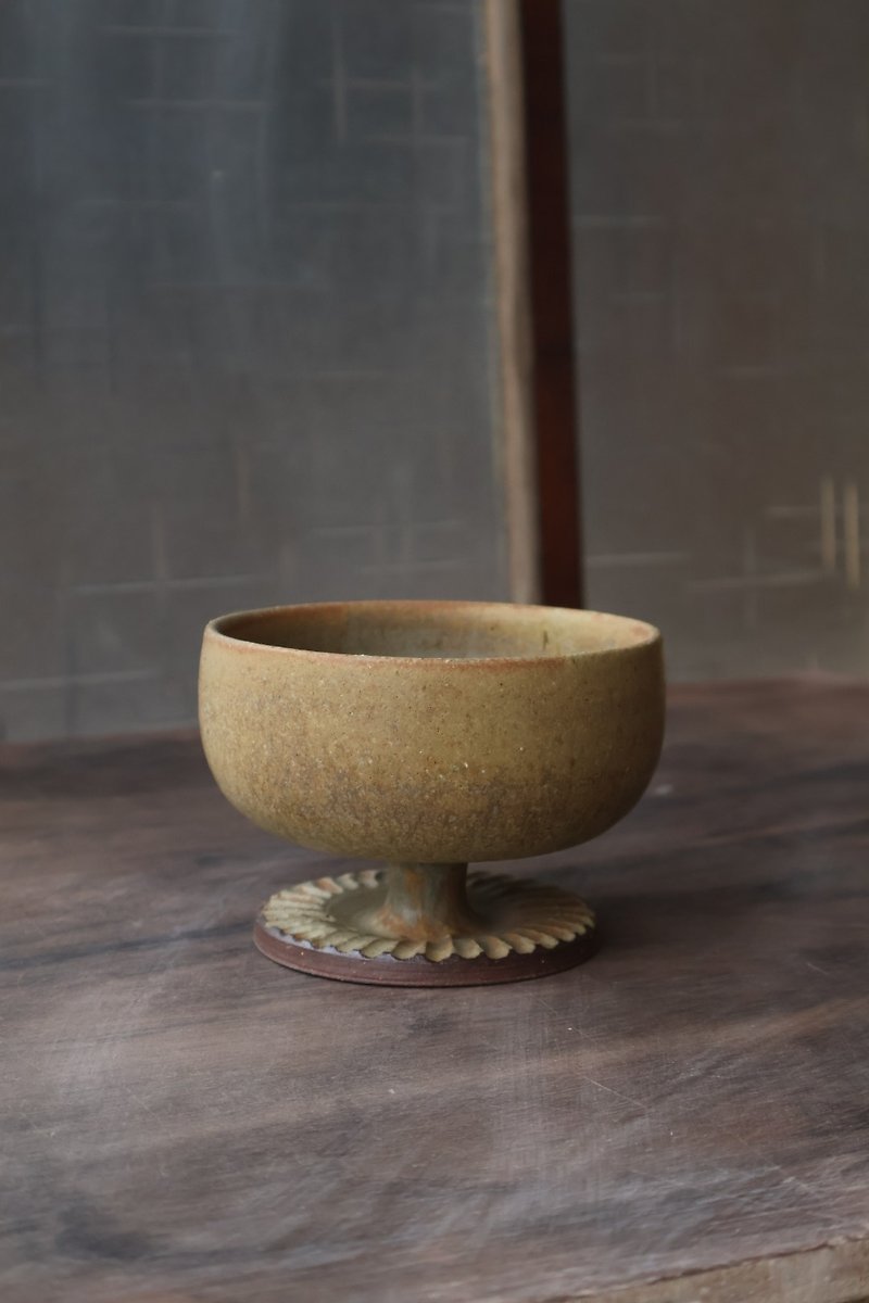 Earth Color Yogurt Goblet - Cups - Pottery Brown