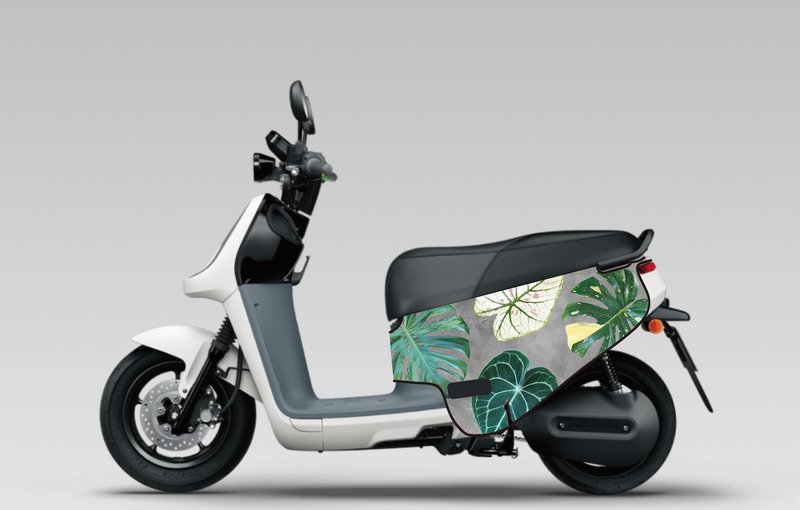 BLR gogoro anti-scratch car cover iD190 foliage plant turtle back taro - Other - Polyester Gray