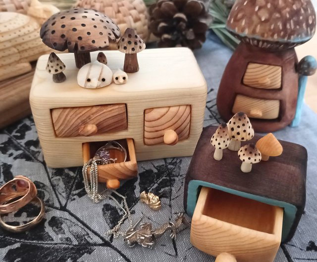 キノコ入り宝石箱 - ショップ plam 収納用品 - Pinkoi