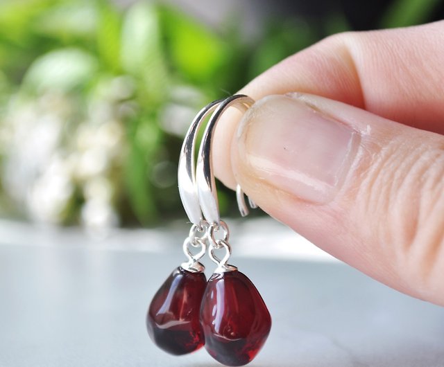 Pomegranate Seed Necklace | Garnet Seed Jewelry | Salty Girl