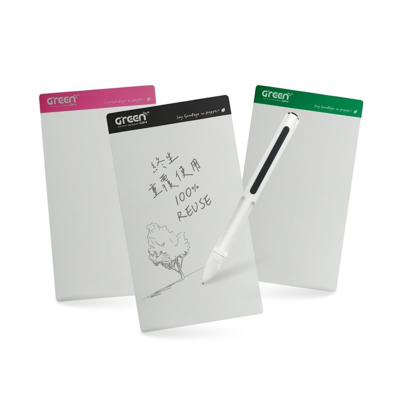 【Green Board】7.2-inch Magnetic E-Paper Board MT7 Standard Writing Set - 2 E-Paper Boards + Stylus - Other Writing Utensils - Other Materials Multicolor