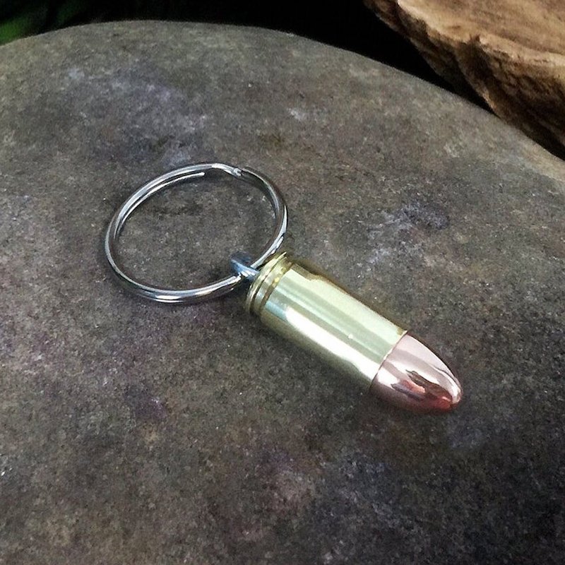 Bullet - 9mm 手槍子彈鑰匙圈 / 金屬造型鑰匙扣 創意鑰匙吊飾 - 鑰匙圈/鑰匙包 - 其他材質 