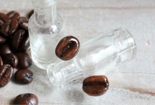 cu-mu 本物のコーヒー豆を閉じ込めたピアス