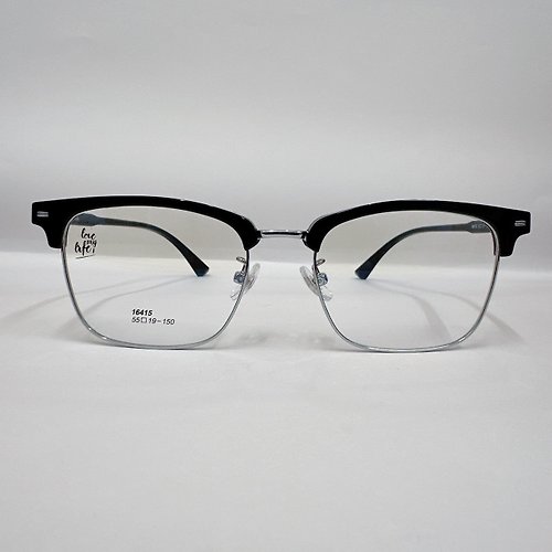 EGlasses。眼鏡物語 站內最高等級UV420濾藍光0度眼鏡│眉架合金個性修臉型系列A款
