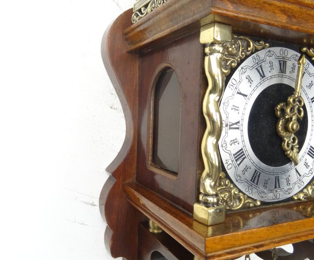 掛け時計　オランダ　Warmink社　ザーンセ時計　アンティーク Small Dutch Warmink Wuba Wall Clock