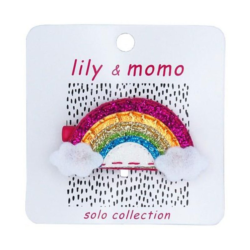 美國 Lily & Momo 手工髮飾 ─ 飛越彩虹 | 甜美公主風 | - 嬰兒手鍊/飾品 - 聚酯纖維 多色