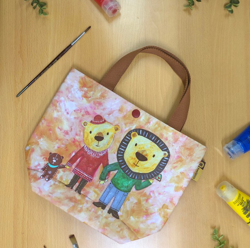 サニーバッグ×カミクリエイティブフォレストトートバッグ-あなたのように - ショルダーバッグ - その他の素材 オレンジ