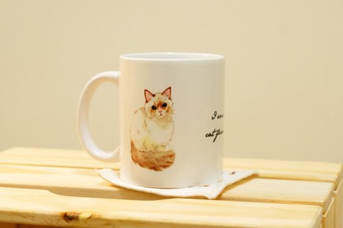 桂桑比插畫 Katsura Xanbi 優雅貓奴宣言 陶瓷320cc馬克杯