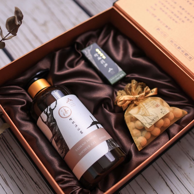 Genuine Hinoki Gift Box - Body Wash - Paper Black