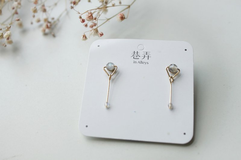 │ Rain │ Earrings - Spectral Stone - Earrings & Clip-ons - Other Metals Silver