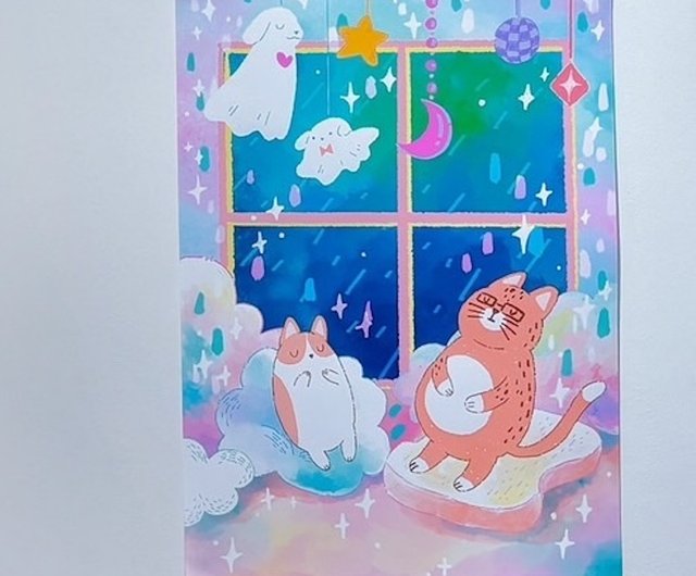 少量在庫】アートマイクロスプレーペインティング大判ポスター ニク