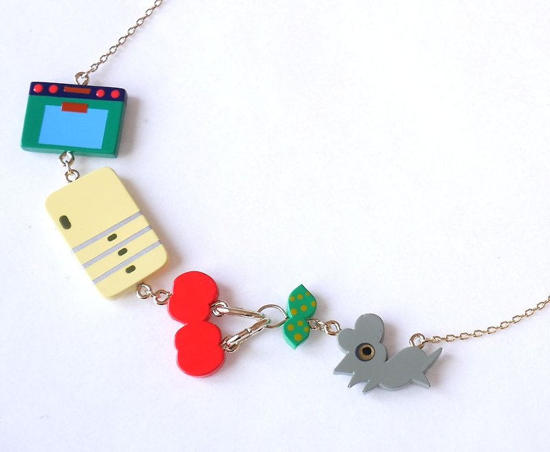 In the kitchen  necklace - Necklaces - Plastic Multicolor