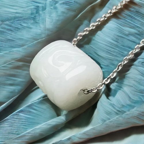 瓔珞珠寶盒 E.L.Jewelry Box 【萬事亨通】冰種翡翠雕花路路通項鍊| 天然緬甸玉翡翠A貨 | 送禮