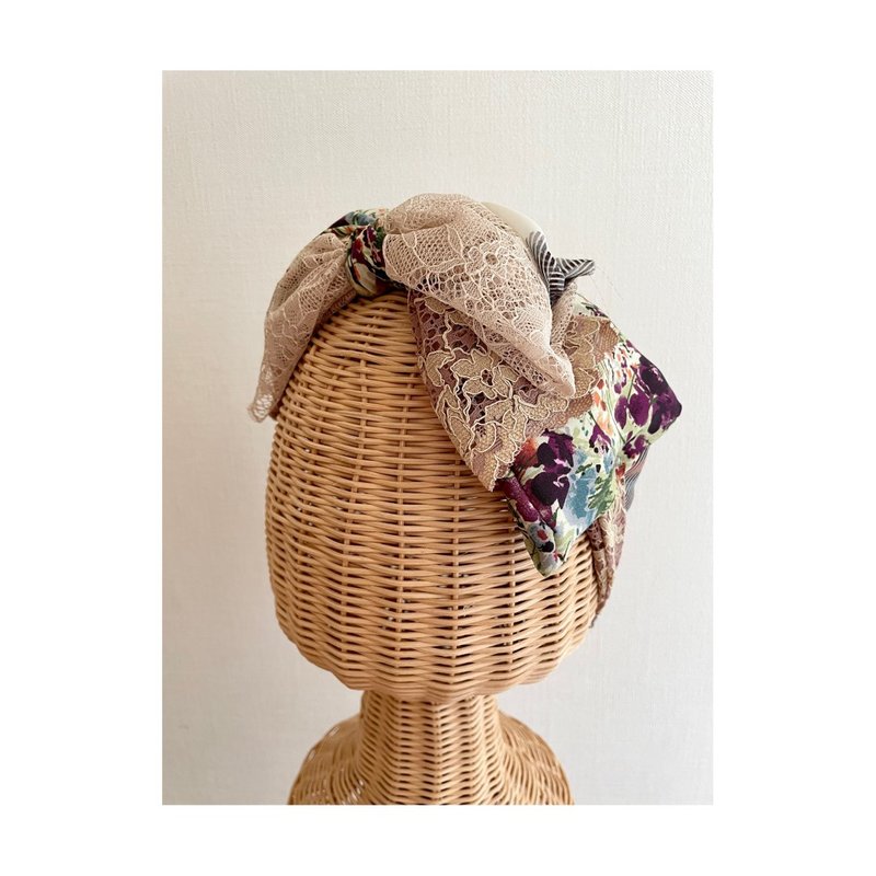 MixMixMix/Beige - Hair Accessories - Polyester Khaki