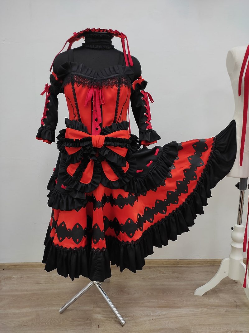Date a Live - Kurumi Tokisaki cosplay costume - Other - Other Materials Multicolor