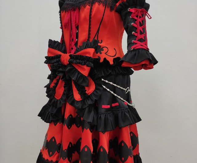 date a live kurumi tokisaki cosplay costume for sale