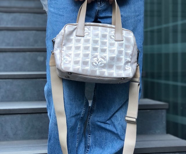 日本直送 名牌中古包 】CHANEL シャネル ニュートラベルライン 2way ショルダーバッグ ベージュ ココマーク キャンバス xjss8c -  ショップ VintageShop solo ショルダーバッグ - Pinkoi